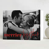 "we're merrier together" - Holiday Cards in Holly by Lisa Assenmacher - Folded Card