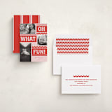 "Ski Slope" - Holiday Cards in Winter Rose by Baumbirdy - Assembled