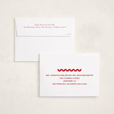 "Ski Slope" - Holiday Cards in Cranberry by Baumbirdy - FREE Recipient Addressing