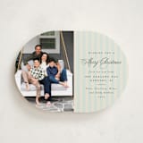 "Charming Stripe" - Holiday Cards in Juniper by Olivia Raufman - Front