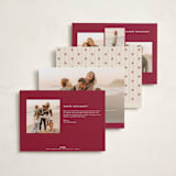 "Charming Stripe" - Holiday Cards in Stocking by Olivia Raufman - Back of Card Options