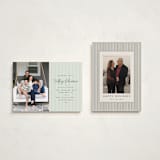 "Charming Stripe" - Holiday Cards in Juniper by Olivia Raufman - Photo Orientation Options