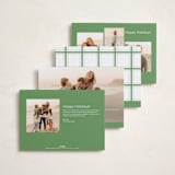 "Duplicity" - Holiday Cards in Mint by Inkblot Design - Back of Card Options