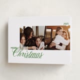 "Duplicity" - Holiday Cards in Mint by Inkblot Design - Folded Card