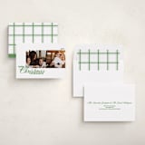 "Duplicity" - Holiday Cards in Mint by Inkblot Design - Assembled