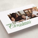 "Duplicity" - Holiday Cards in Mint by Inkblot Design - Detail