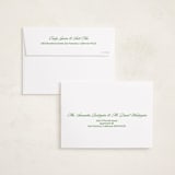 "Duplicity" - Holiday Cards in Mint by Inkblot Design - FREE Recipient Addressing