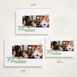 "Duplicity" - Holiday Cards in Mint by Inkblot Design - Formats Available