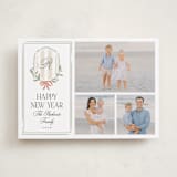 "Striped Crest" - Holiday Cards in Snow by Robert and Stella - Front