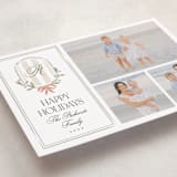 "Striped Crest" - Holiday Cards in Snow by Robert and Stella - Detail