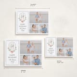 "Striped Crest" - Holiday Cards in Snow by Robert and Stella - Formats Available