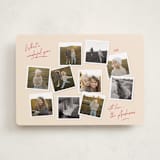 "Vintage Collage" - Holiday Cards in Berry by Lisa McLean - Front