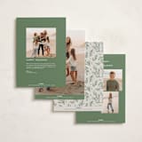 "Classically" - Holiday Cards in Fir by Everett Paper Goods - Back of Card Options