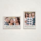 "Classically" - Holiday Cards in Fir by Everett Paper Goods - Photo Orientation Options