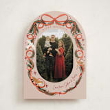 "Winter Ribbon" - Holiday Cards in Scarlet by Elly - Front