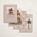 "Winter Ribbon" - Holiday Cards in Scarlet by Elly - Back of Card Options