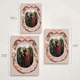 "Winter Ribbon" - Holiday Cards in Scarlet by Elly - Formats Available