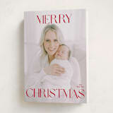 "merry" - Holiday Cards in Poinsettia by Angela Thompson - Folded Card