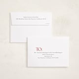 "merry" - Holiday Cards in Poinsettia by Angela Thompson - FREE Recipient Addressing