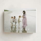 "love joy" - Holiday Cards in Snow by Kate Ross - Folded Card