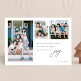"Filled with joy" - Holiday Cards in Coal by Kelly Williams - Front