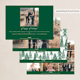 "Filled with joy" - Holiday Cards in Coal by Kelly Williams - Back of Card Options