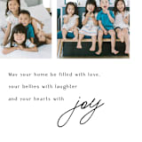 "Filled with joy" - Holiday Cards in Coal by Kelly Williams - Detail