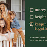"Keeping it together" - Holiday Cards in Forest by Pink House Press - Detail