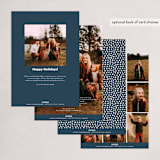 "We Made It" - Holiday Cards in Denim by Beth Schneider - Back of Card Options
