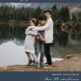 "We Made It" - Holiday Cards in Denim by Beth Schneider - Detail