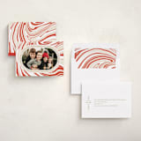 "Peppermint Flavor" - Holiday Cards in Peppermint by Oscar and Emma - Karly Depew - Assembled