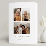 "Joyful Trio" - Holiday Cards in Noir by Angela Thompson - Folded Card