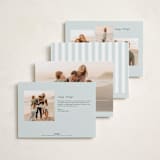 "Coastal Garland" - Holiday Cards in Winter Mint by Everett Paper Goods - Back of Card Options