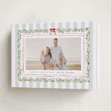 "Coastal Garland" - Holiday Cards in Winter Mint by Everett Paper Goods - Folded Card