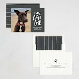 "I ate the nice list" - Holiday Cards in Charcoal by Lea Delaveris - Assembled
