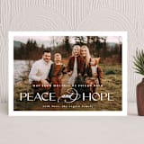 "peace and hope" - Holiday Cards in Snow by Leah Ragain - Front