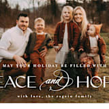 "peace and hope" - Holiday Cards in Snow by Leah Ragain - Detail