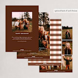 "Photo collection" - Holiday Cards in Hot Cocoa by Yaling Hou Suzuki - Back of Card Options