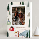 "Gondola Ride" - Holiday Cards in Cardinal by Julie Murray - Folded Card