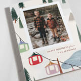 "Gondola Ride" - Holiday Cards in Cardinal by Julie Murray - Detail