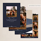 "Super Border" - Holiday Cards in Blue Jean by Pixel and Hank - Back of Card Options