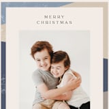 "Super Border" - Holiday Cards in Blue Jean by Pixel and Hank - Detail