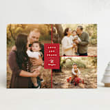 "Classic Love" - Holiday Cards in Poinsettia by Brianne Larsen - Front