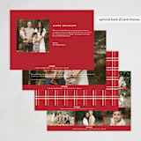 "Classic Love" - Holiday Cards in Poinsettia by Brianne Larsen - Back of Card
