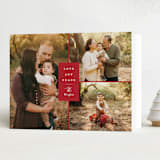 "Classic Love" - Holiday Cards in Poinsettia by Brianne Larsen - Folded Card