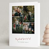 "A Merry Bunch" - Holiday Cards in Holly Berry by Jessica Corliss - Folded Card