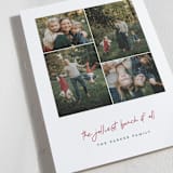 "A Merry Bunch" - Holiday Cards in Holly Berry by Jessica Corliss - Detail