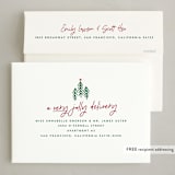 "A Merry Bunch" - Holiday Cards in Holly Berry by Jessica Corliss - FREE Recipient Addressing