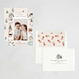 "Hometown" - Holiday Cards in Champagne by Maja Cunningham - Assembled