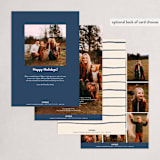 "Merry Days" - Holiday Cards in Chambray by Julie Murray - Back of Card Options